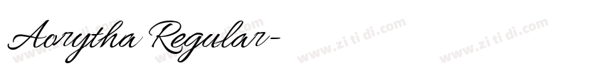 Aorytha Regular字体转换 Aorytha Regular字体转换